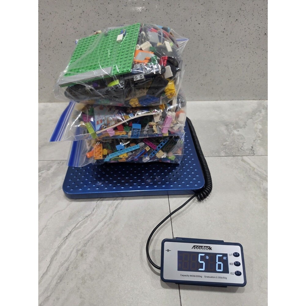 LEGO Bulk Lot 5.4 lbs Mixed Bricks Parts Pieces Baseplates Instructions Genuine